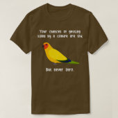 Nooit Zero Sun Conure 1 T-shirt (Design voorkant)