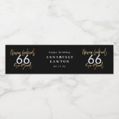 Nooit zo goed gekeken goud verjaardag viering waterfles etiket (Enkel label)