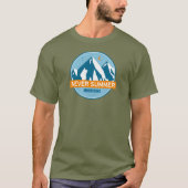 Nooit Zomerbergen Colorado Sterren Maan T-shirt (Voorkant)
