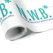 Nooit zonder binoculair middel cadeaupapier (Rol Hoek)