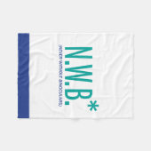 Nooit zonder binoculair middel fleece deken (Voorkant (Horizontaal))