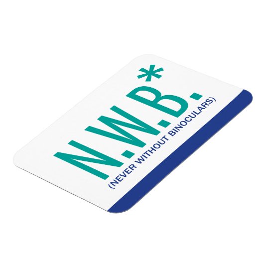 Nooit zonder binoculair middel magneet (Linkerzijde)