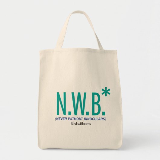 Nooit zonder binoculair middel tote bag (Voorkant)