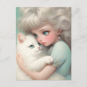 Nooit zonder jou, kattenliefhebber briefkaart