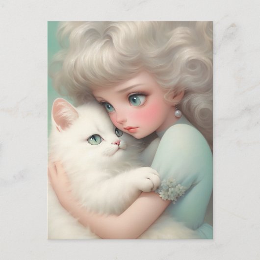 Nooit zonder jou, kattenliefhebber briefkaart (Voorkant)