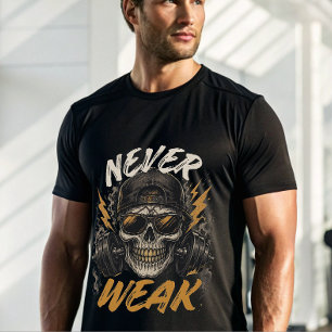 Nooit Zwakke Schedel Gym T-Shirt Wilde Workout
