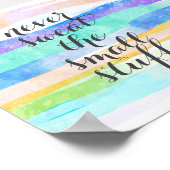 nooit zweten van het kleine spul citeert geschilde poster (Hoek)