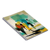 Nooitide Levendigheid – Abstracte Figuren Notitieboek (Rechterzijde)
