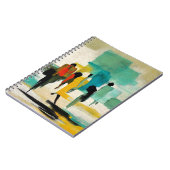 Nooitide Levendigheid – Abstracte Figuren Notitieboek (Linkerzijde)