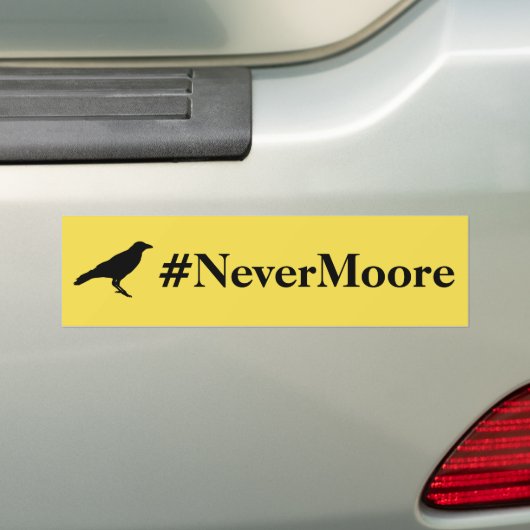 #NooitMoore Bumpersticker (Op auto)
