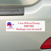 #NooitTrump Bumpersticker (Op auto)