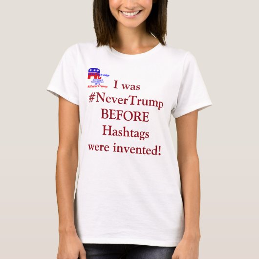 #NooitTrump T-shirt (Voorkant)