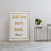 Nook Decor Book Lover Poster
