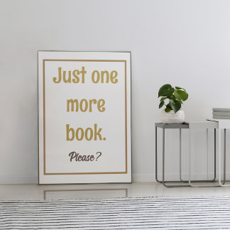 Nook Decor Book Lover Poster