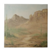 Noon Desert Landscape Tile Tegeltje (Voorkant)