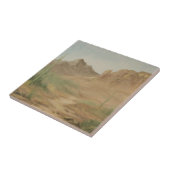 Noon Desert Landscape Tile Tegeltje (Zijkant)