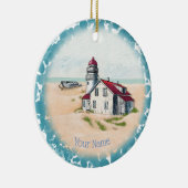 Noon Lighthouse Keramisch Ornament (Rechts)