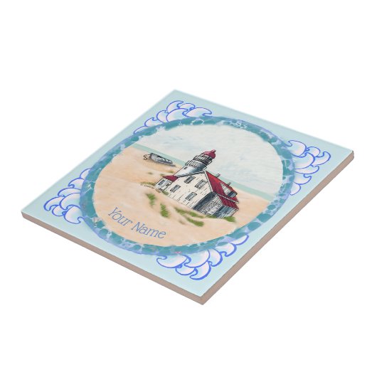 Noon Lighthouse Tegeltje (Zijkant)