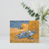 Noon Rest from Work Vincent van Gogh Briefkaart (Staand voorkant)