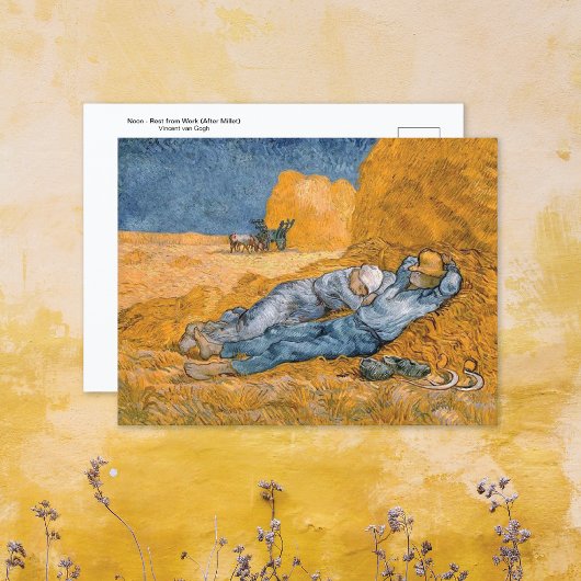 Noon Rest from Work Vincent van Gogh Briefkaart