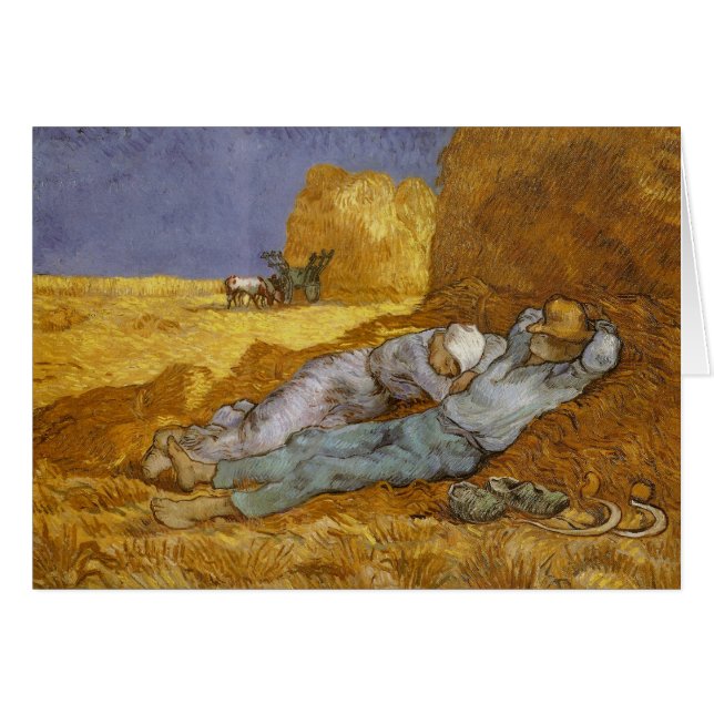 Noon Rest of Work (Millet) Van Gogh Fine Art (Voorkant Horizontaal)
