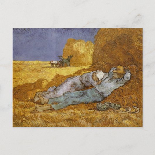 Noon Rest of Work (Millet) Van Gogh Fine Art Briefkaart (Voorkant)