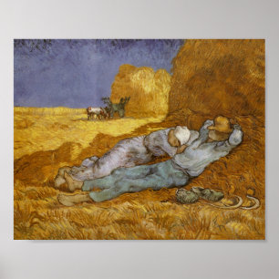 Noon Rest of Work (Millet) Van Gogh Fine Art Poster