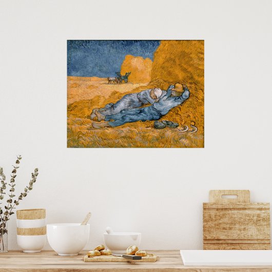 Noon, rest van het werk. Poster XXL Vincent Van Go (Keuken)