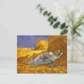 Noon, rest van het werk van Gogh Fine Art Briefkaart (Staand voorkant)