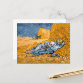 Noon, rest van het werk van Vincent Van Gogh Briefkaart