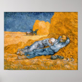 Noon, rest van het werk van Vincent Van Gogh Poster (Voorkant)