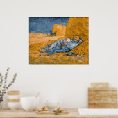 Noon - Rest van het werk van Vincent Van Gogh Poster (Keuken)