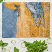 Noon, rest van het werk van Vincent Van Gogh Theedoek (Gevouwen)