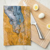 Noon, rest van het werk van Vincent Van Gogh Theedoek (Quarter Fold)