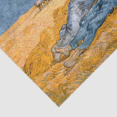 Noon, rest van het werk van Vincent Van Gogh Tissuepapier (Detail)