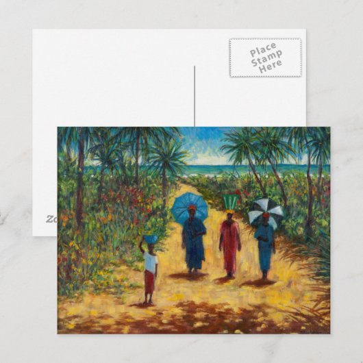 Noon Stroll Briefkaart (Voorkant / Achterkant)