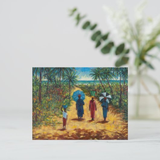 Noon Stroll Briefkaart (Staand voorkant)