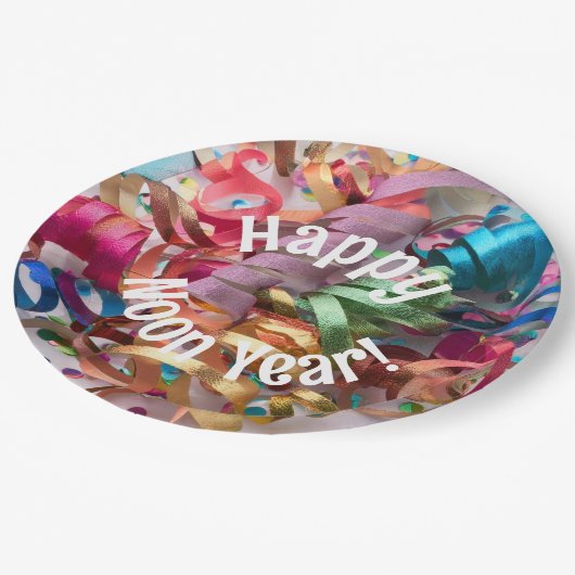 Noon Year's Eve Family Party Sticker Papieren Bordje (Gekanteld)