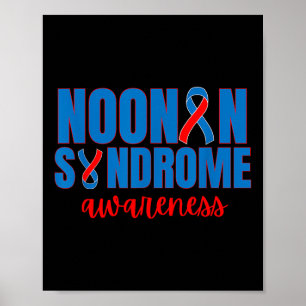 Noonan Syndroom Bewustzijn Ribbon Design Family Ma Poster