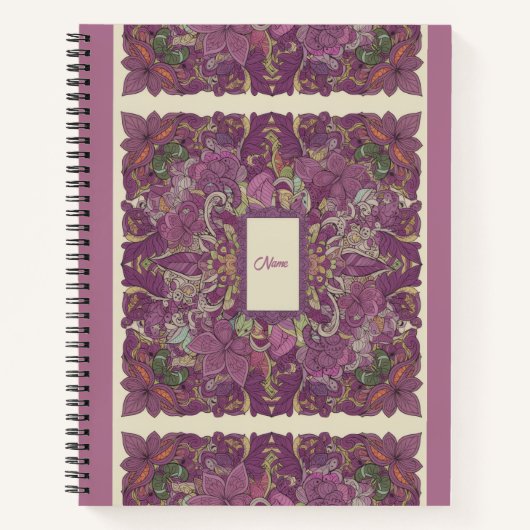 Nooracle Plum Intricate Growth Journal Notitieboek (Voorkant)