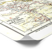 "Noord-Afrika: 1954 - Gedetailleerde KAART ... Poster (Hoek)