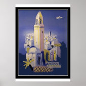 Noord-Afrika —  afdrukken in Retro Poster (Voorkant)