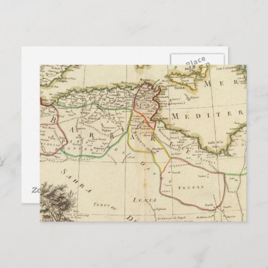 Noord-Afrika Briefkaart (Voorkant / Achterkant)