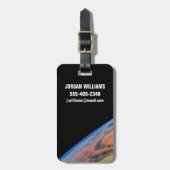 Noord-Afrika en de grote Libische woestijn. Bagagelabel (Voorkant verticaal)