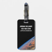 Noord-Afrika en de grote Libische woestijn. Bagagelabel (Achterkant verticaal)