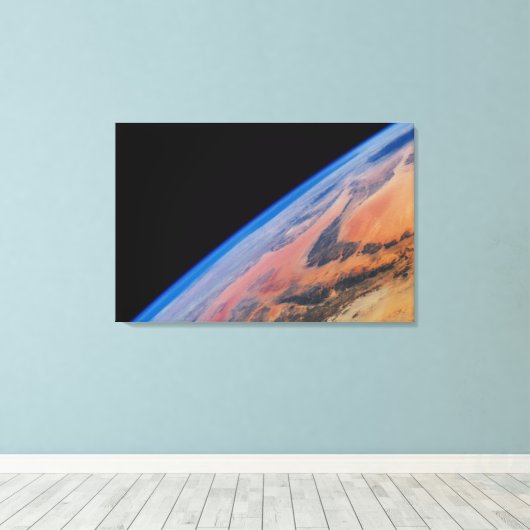 Noord-Afrika en de grote Libische woestijn. Canvas Afdruk (Insitu (Houten vloer))