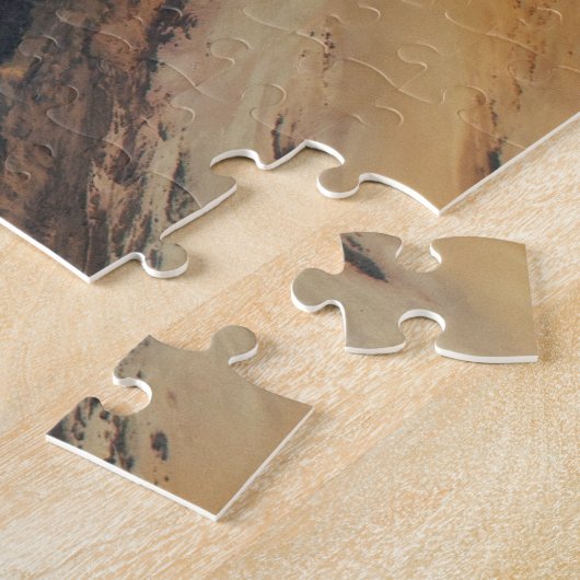 Noord-Afrika en de grote Libische woestijn. Legpuzzel (Zijkant)