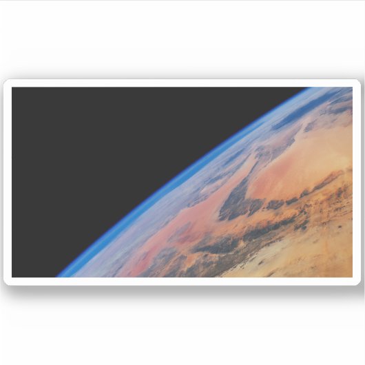 Noord-Afrika en de grote Libische woestijn. Sticker (Voorkant)