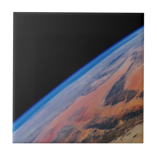 Noord-Afrika en de grote Libische woestijn. Tegeltje (Voorkant)