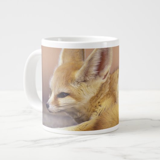 Noord-Afrika. Fennec Fennecus zerda) Grote Koffiekop (Links)
